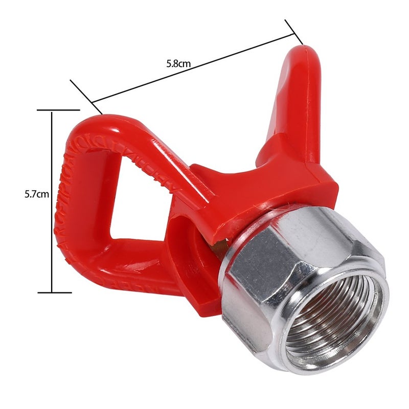 Hztyyier Paint Sprayer Tip Guard Base Airless Paint Sprayer Titan Guard Assembly Sprayer Nozzle Tool Compatible for Airless PaintUniversal Replacement Accessories (Red) - Image 1
